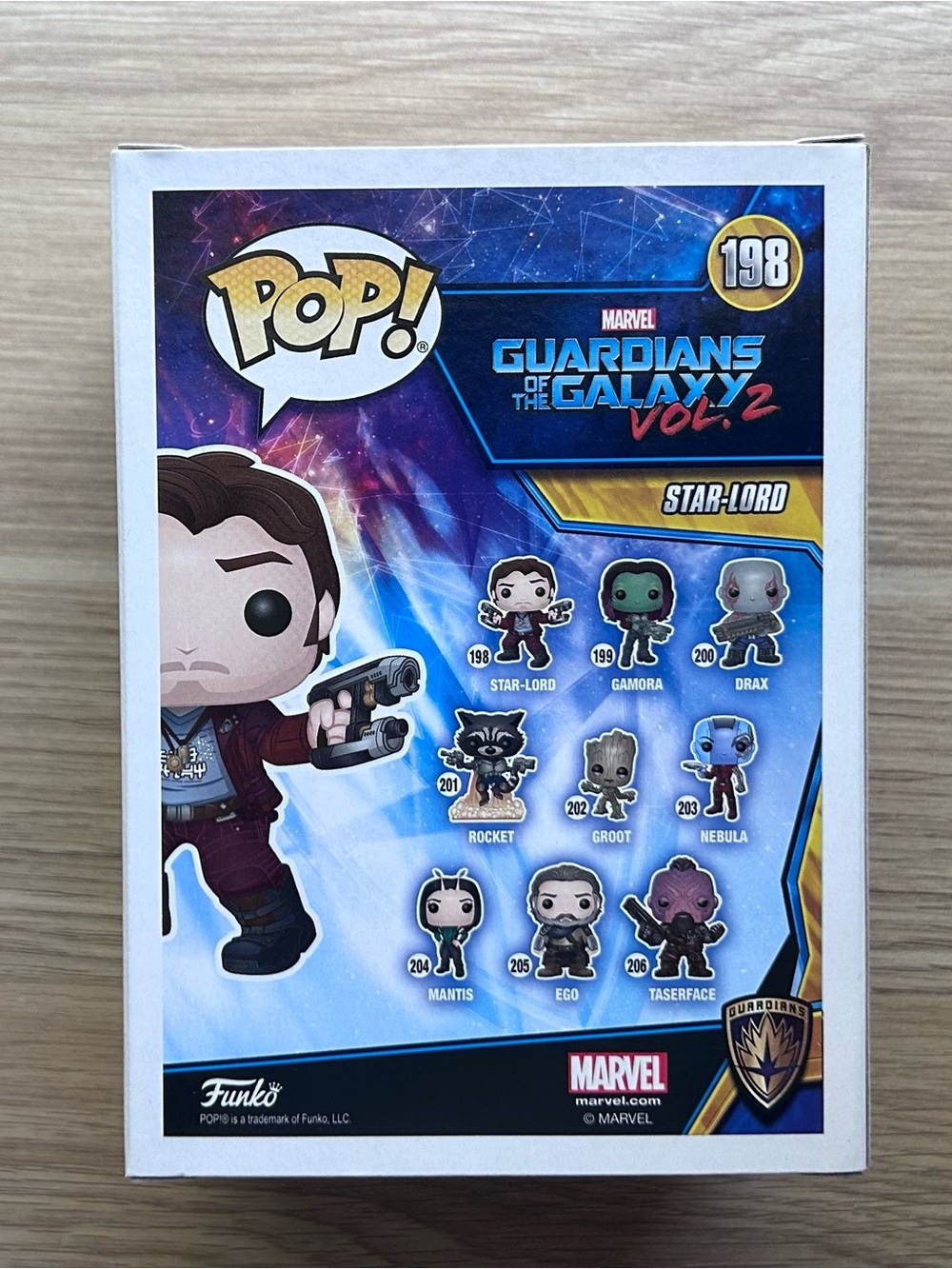 Funko Pop! Star-Lord from Guardians of the Galaxy Vol. 2 #198 - Picture 3 of 4